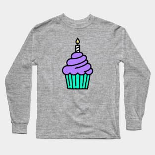 Birthday Cupcake Long Sleeve T-Shirt